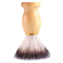 Wooden Handle Shaving Brush for Men with Ergonomic Grip, Travel Beard and Mustache Grooming Brush