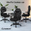 ELFORDSON ELFORDSON Gaming Chair Racing Office Executive Computer Work Black 10