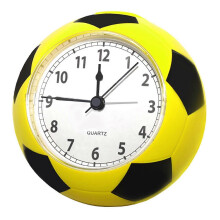 (Yellow) Creative Football Alarm Clock Desk Clock For Bedroom Home Decoration Boys Gift