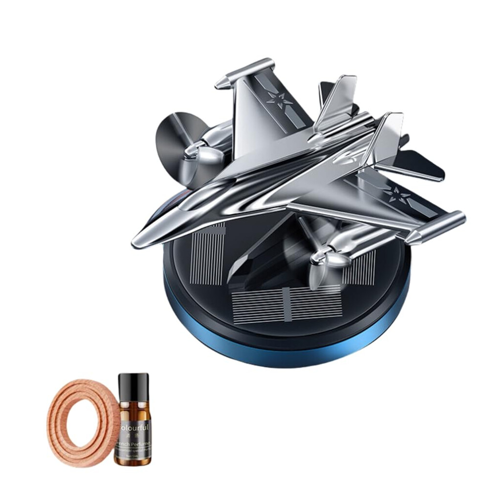 Solar Powered Rotating Helicopter Car Air Freshener With Longlasting Aroma Dreamy Blue 9365369336025