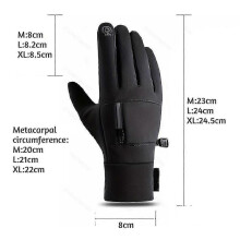 (M, Blue) Autumn Winter Touch Screen Ski Gloves For Men Comfortable Breathable Soft Gloves For Men Male