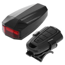 A6 Usb Rechargeable Key Fob Controlled Waterproof Bike Tail Light Rear Light Cycling Anti-theft Alarm Warning Light Safety Flashing Lamp Led Back Flas