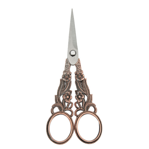 Copper Plated Metal Sharp Points for Detail Work Lightweight Design Multifunctional Sewing Scissors Durable and Sharp Ergonomic Handle Vintage 2