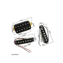 Ssh Guitar Pickup Set Single Coil & Humbucker Pickups for Electric Guitar Parts