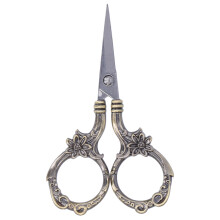 Vintage-Nähzubehör, Mini-Nähschere aus Edelstahl im Retro-Design mit komfortablem Griff, ideal für Stickarbeiten, antike Stickerei