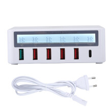 Carregamento inteligente com visor LCD, tomada sem fio, carregamento rápido, compatibilidade universal, monitoramento em tempo real, segurança e