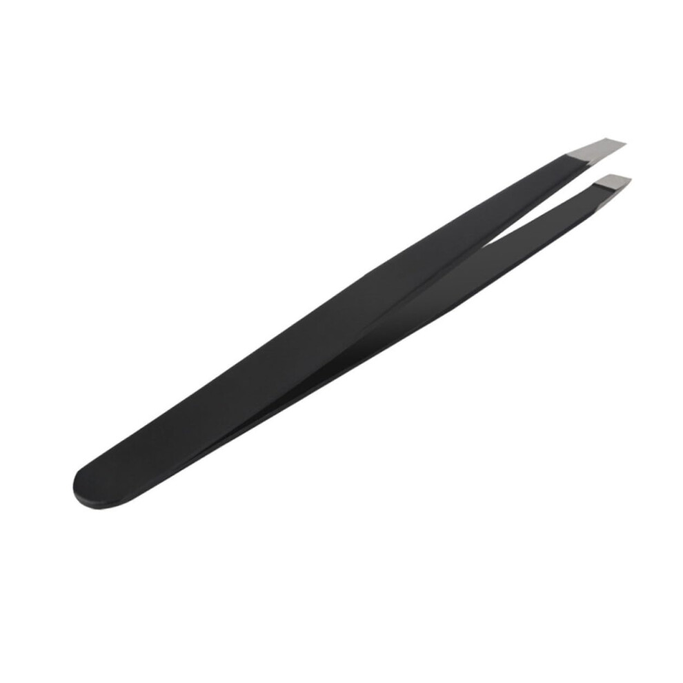 Stainless Steel Slant Eyebrow Tweezers Precision Hair Remover for Facial Hair Grooming Women and Men