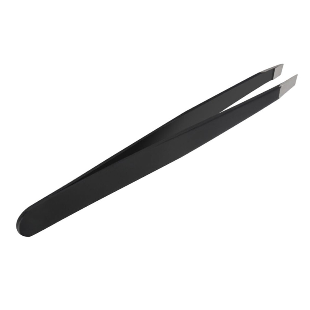 Precision Stainless Steel Eyebrow Tweezers with NonSlip Grip for Professional Hair Removal