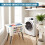 GEEZY GEEZY Foldable Legs Laundry Basket, Collapsible Storage, Lightweight, Large Capacity 4