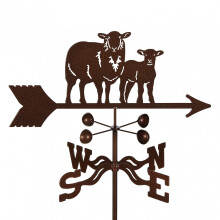 Sheep Weathervane with 4Sided Mount, Antique Copper, Durable Steel, Handcrafted in USA