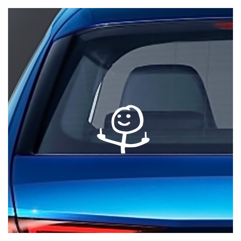 Funny Middle Finger Car Sticker With Weatherproof Uv Protection For Windows Bumpers Trucks Motorcycles 9365369339484