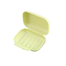 Travel Soap Case Leakproof Lock Design Large Container for Camping Hiking Lightweight Light Green