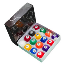 Pool Ball Set 16Piece Tabletop Pool Balls Includes Cue Ball 2.25Inch Size Educational Toy For Kids