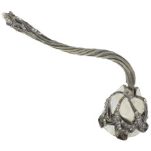 Vintage Rhinestone Candle Snuffer with Long Handle Candle Extinguisher for Tapered Dinner Candles