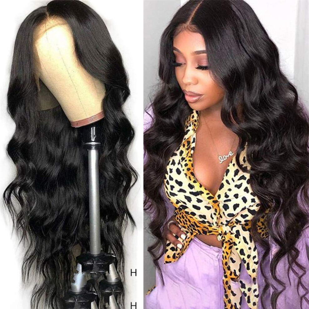 18 Inch Heat Resistant Synthetic Lace Front Wig 150 Density Natural Look Adjustable Cap