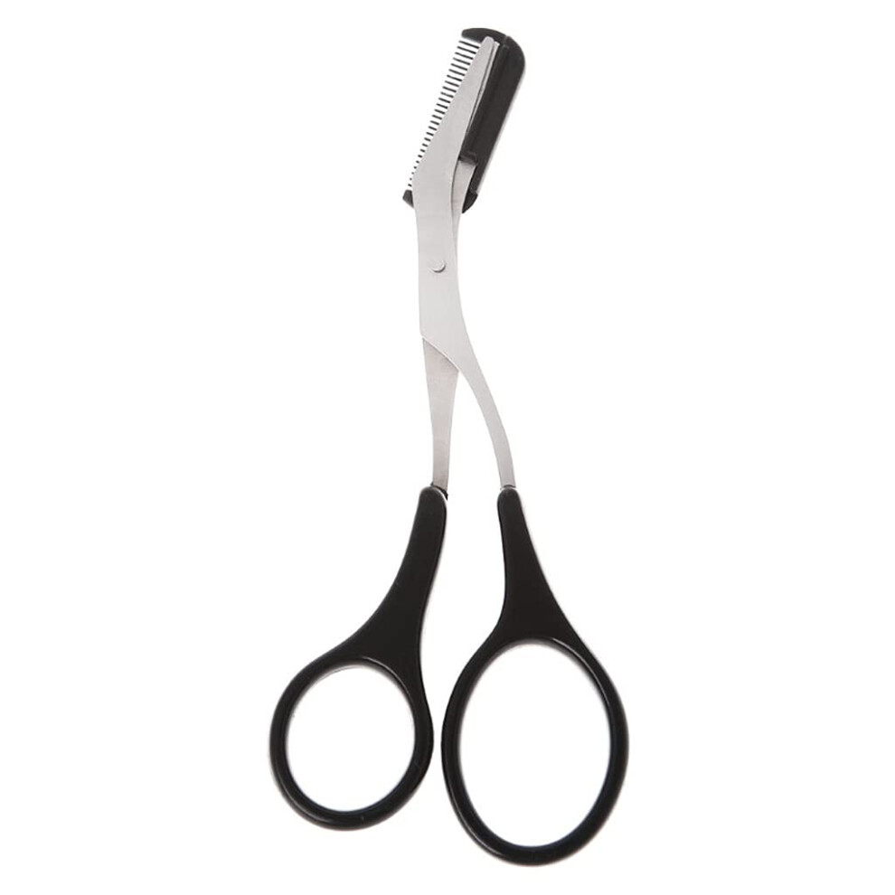 Eyebrow Tweezer Comb with Eyelash Trimmer Scissors for Hair Removal and Brow Shaping