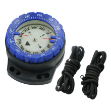 Kayak Compass Waterproof Underwater Dive Compass With Rope Glowing Side Window For Scuba Diving Blue