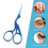 Art Work Scissors with Protective Covers, Embroidery Scissors for Needlework Craft Scissors, Sewing Scissors with Sharp Pointed Blades for Cross Stitc 4