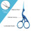 Art Work Scissors with Protective Covers, Embroidery Scissors for Needlework Craft Scissors, Sewing Scissors with Sharp Pointed Blades for Cross Stitc 3