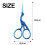 Art Work Scissors with Protective Covers, Embroidery Scissors for Needlework Craft Scissors, Sewing Scissors with Sharp Pointed Blades for Cross Stitc 5