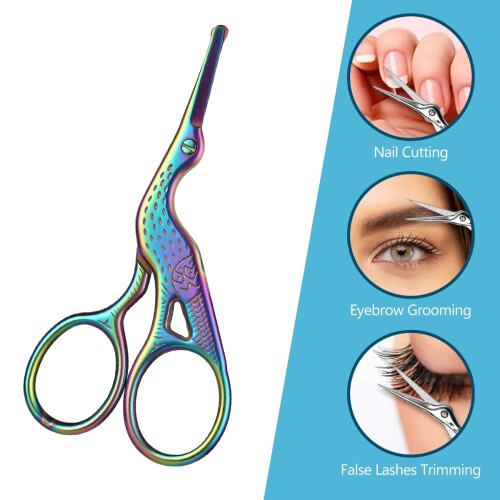 Sewing Scissors with Protective Covers, Sharp Pointed Craft Scissors for Art Work Precision Cutters, Embroidery Scissors for Needlework Cross Stitch K 2
