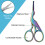 Art Work Scissors with Protective Covers, Embroidery Scissors for Needlework Craft Scissors, Sewing Scissors with Sharp Pointed Blades for Cross Stitc 3