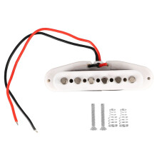 Yksikelainen mikrofonisetti SSS Stratocaster sähkökitaran korvaava käänteisesti kelattu keskimikrofoni, viistetyt Alnico-magneetit, lämmin ja