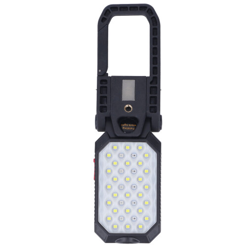 Rechargeable LED Work Light Magnetic Work Light Battery Indicator USB Rechargeable Strong Magnet Base Hanging Hook Three Brightness Settings Portable 1