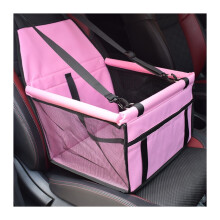 Dog Car Seat Cover Pet Carrier Hammock Style Back Seat Protector Cushion Mattress Pink