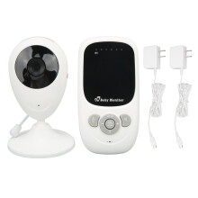 Baby Monitor with Infrared Night Vision and Digital Zoom, Two Way Audio and VOX Mode, Long Range Wireless Without WiFi Connection, Compact Travel