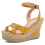 Women's Platform Wedge Sandals with Adjustable Ankle Strap Open Toe Espadrilles 10.5 White 1