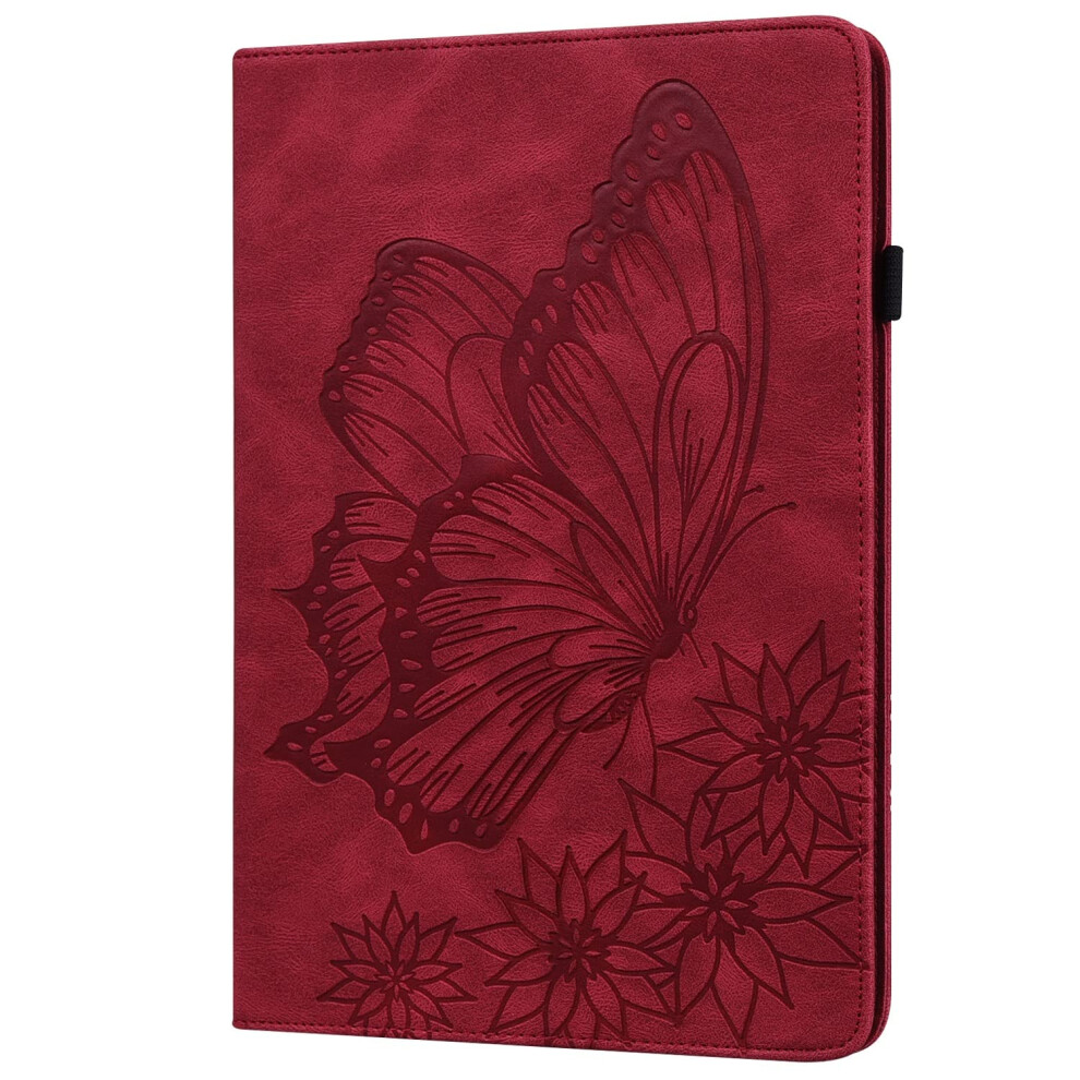 Case For Fire Hd 10 2021 Tablet Pu Leather Butterfly Embossed Flip Wallet Cover With Card Slots 9365369343726