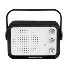 Mini Guitar Amplifier Amp Speaker 3w with 6.35mm Input 1/4 Inch Headphone Output Supports Volume Tone Adjustment