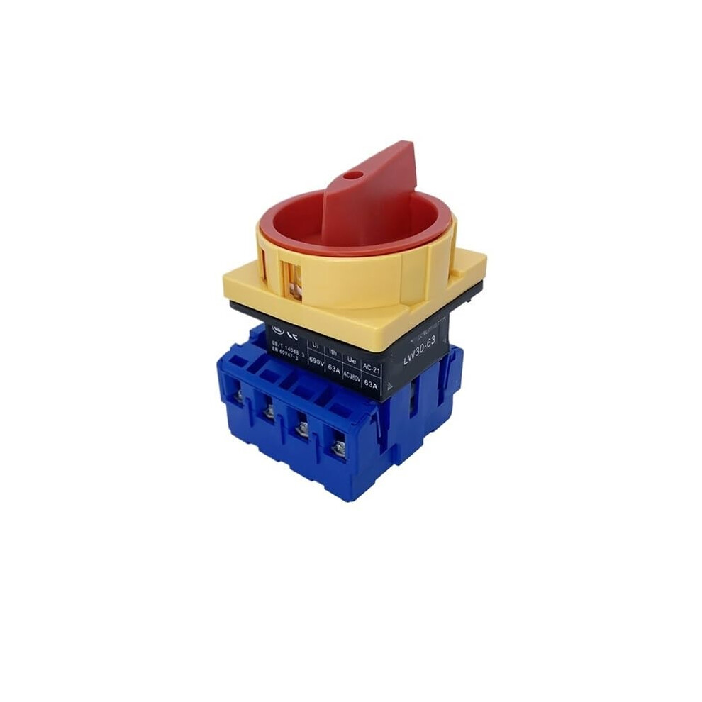 4P 40A Rotary Disconnect Switch With Secure Padlock And Voltage Isolation 9365369426993
