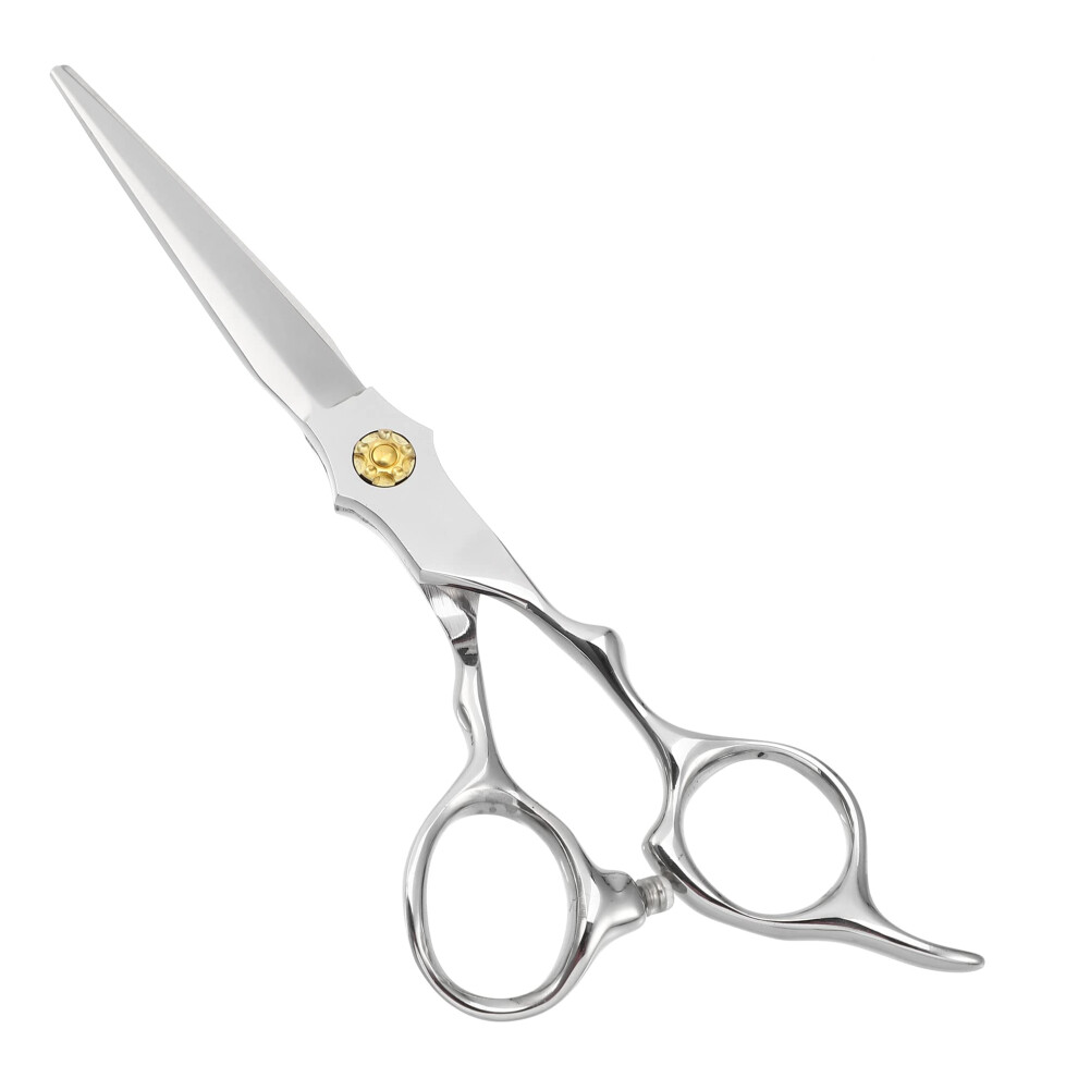 Professional Stainless Steel Hair Cutting Scissors with Razor Edge Barber Shears Silver Tone