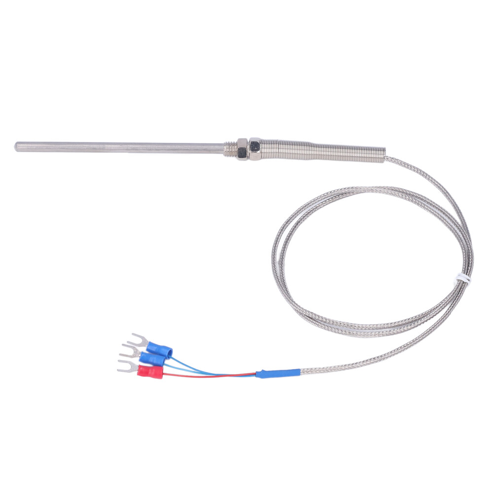 Berm 100Mm Pt100 Temperature Sensor Probe Thermocouple 0-400C 1M Length 9381382258809