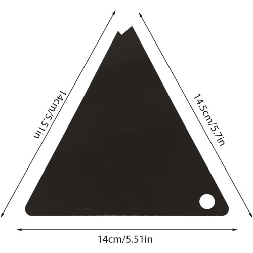 Scraper Tool Snowboard Wax Scraper Kit Acrylic Remover Triangle Smoother Universl Durable Edging Tool 2