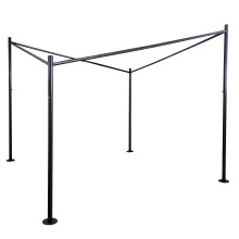 Pergola Gestell MCW-A41, Garten Pavillon Terrassenüberdachung Gestänge, stabiles 6cm Stahl-Gestell