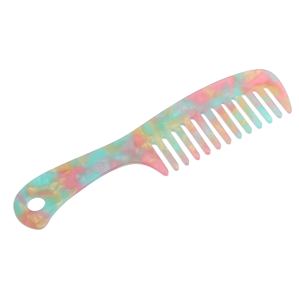 Unisex Wide Tooth Detangling Comb For Curly And Thick Hair, Anti Static, Gentle Scalp, Multicolor