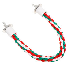 Cotton Rope Bird Perch Stand for Parakeets Conures Cockatiels Small Birds Climbing Chewing Toy