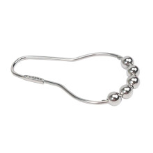 Shower Curtain Hooks 100pcs Rustproof Roller Ball Rings Satin Finish for Bathroom Rods