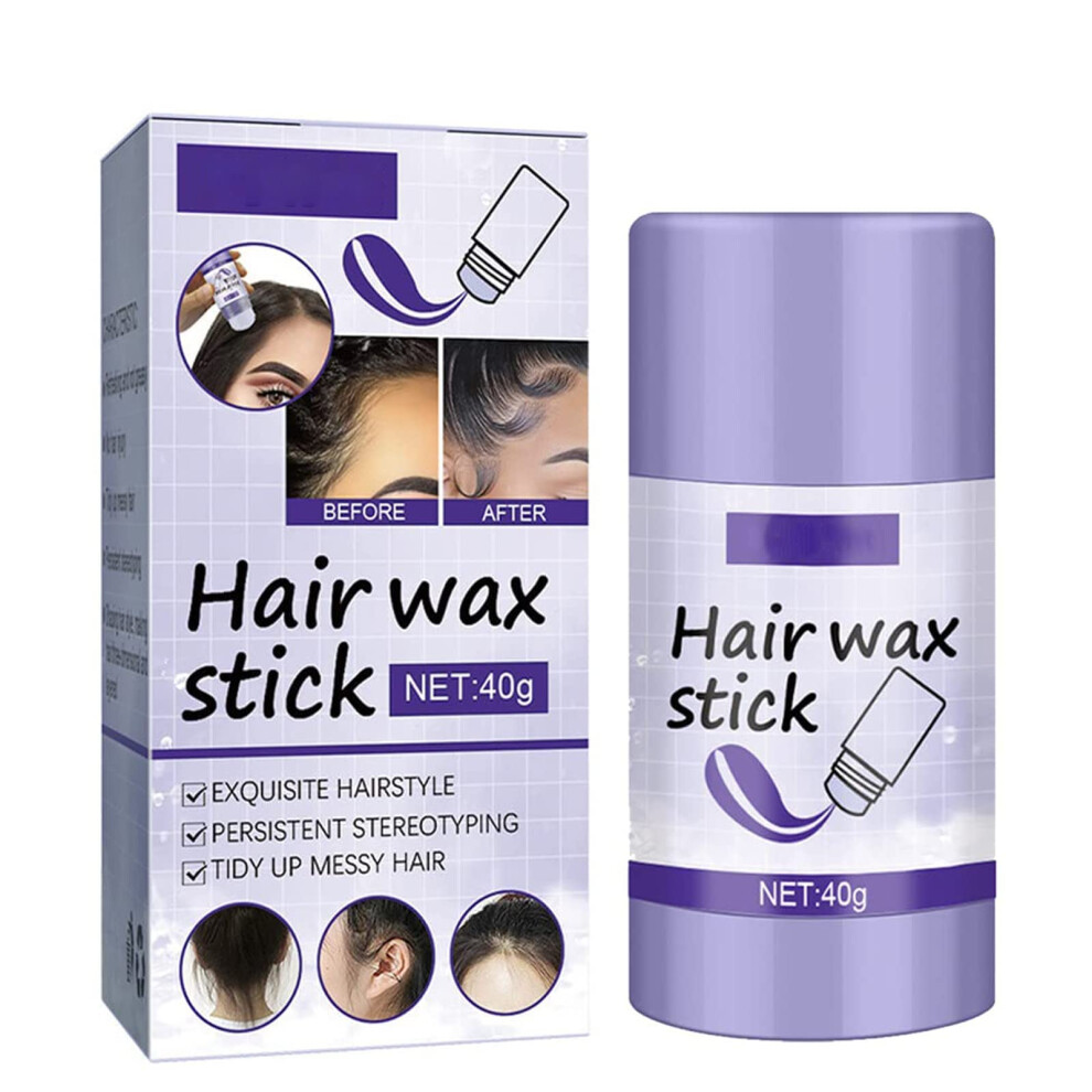 Hair Wax Stick for Flyaways and Longlasting Edge Control, Nonsticky Smooth Finish Styling