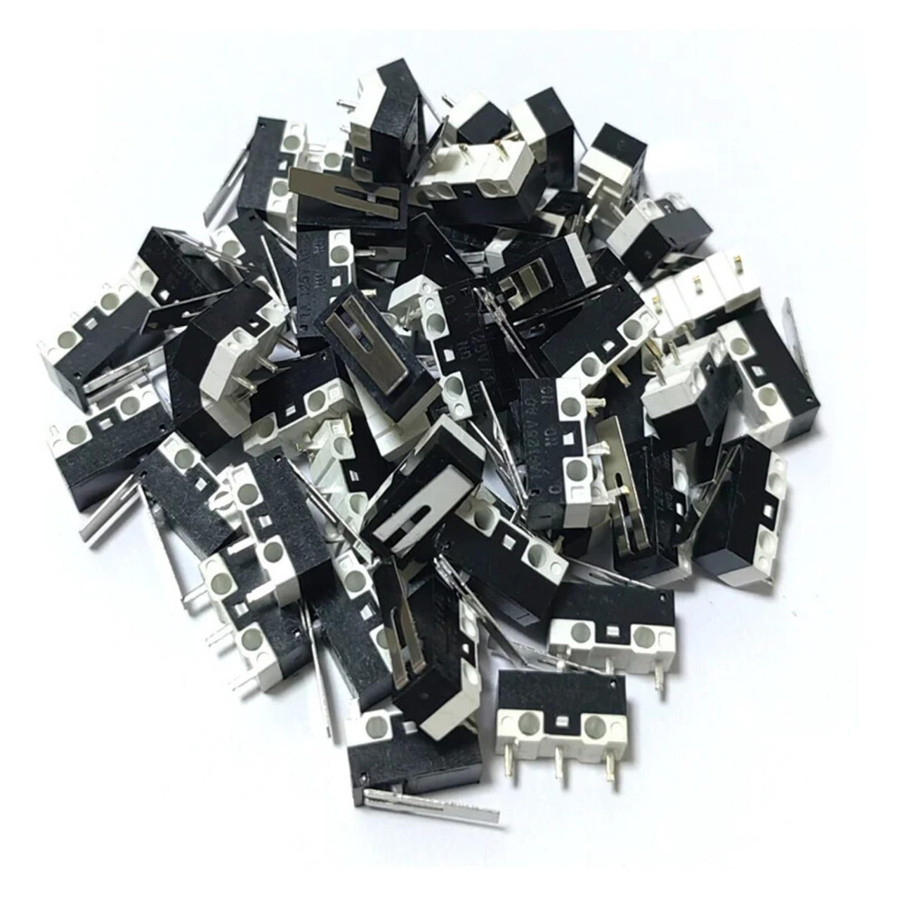 50Pcs Spdt Limit Switch Momentary Push Button 3A 125V Ac 3Pin Compact 12X6x6mm 9164114193834