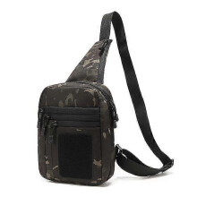 (Black Camouflage) Tactical Gun Bag Military Shoulder Strap Bag Hunting Gun Holster Pouch Pistol Holder Case For Handgun Airsoft Adjustable Pack