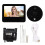 Campainha digital sem fio com visor LCD, tela IPS de 4,3 polegadas, lente grande angular, visão noturna, detecção de movimento, comunicação 1
