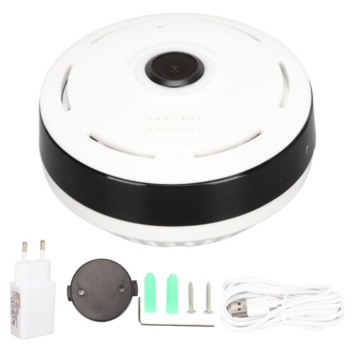 Smart Security Camera With Higher Pixel And Voice Intercom Mini Home Surveillance System Motion Detection Built In Memory Card Slot Compact Design