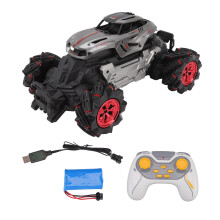 RC stuntbil med bevegelseskontroll, multifunksjonelle stuntleker med oppladbart batteri og fjernkontroll for barn i alderen 4 til 7 år, kult LED-lys