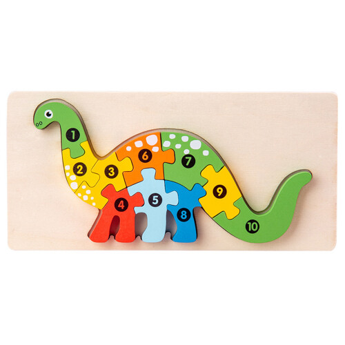 Παζλ Montessori για νήπια 2-6 ετών, ξύλινο παιχνίδι παζλ με σχήματα ζώων που ενισχύει τη 1