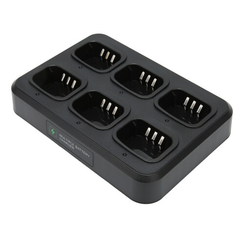 Φορτιστής Walkie Talkie, 6way σταθμός φόρτισης με γρήγορη φόρτιση, δυνατότητα γρήγορης 1