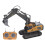 RC Construction Vehicle Remote Control Excavator Full Functional 2.4Ghz Transmitter Auto Pairing Multi Angle Operation Rechargeable Batteries Gift 4